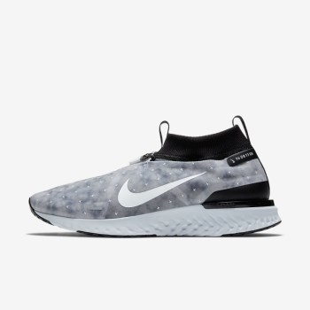 Nike React City - Férfi Futócipő - Szürke/Fekete/Platina/Fehér